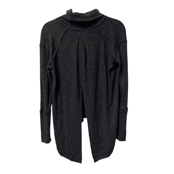 FREE PEOPLE WE THE FREE SWEATER SPLIT BACK COWL NECK LONG SLEEVE KNIT SZ XS BOHO - Picture 3 of 10